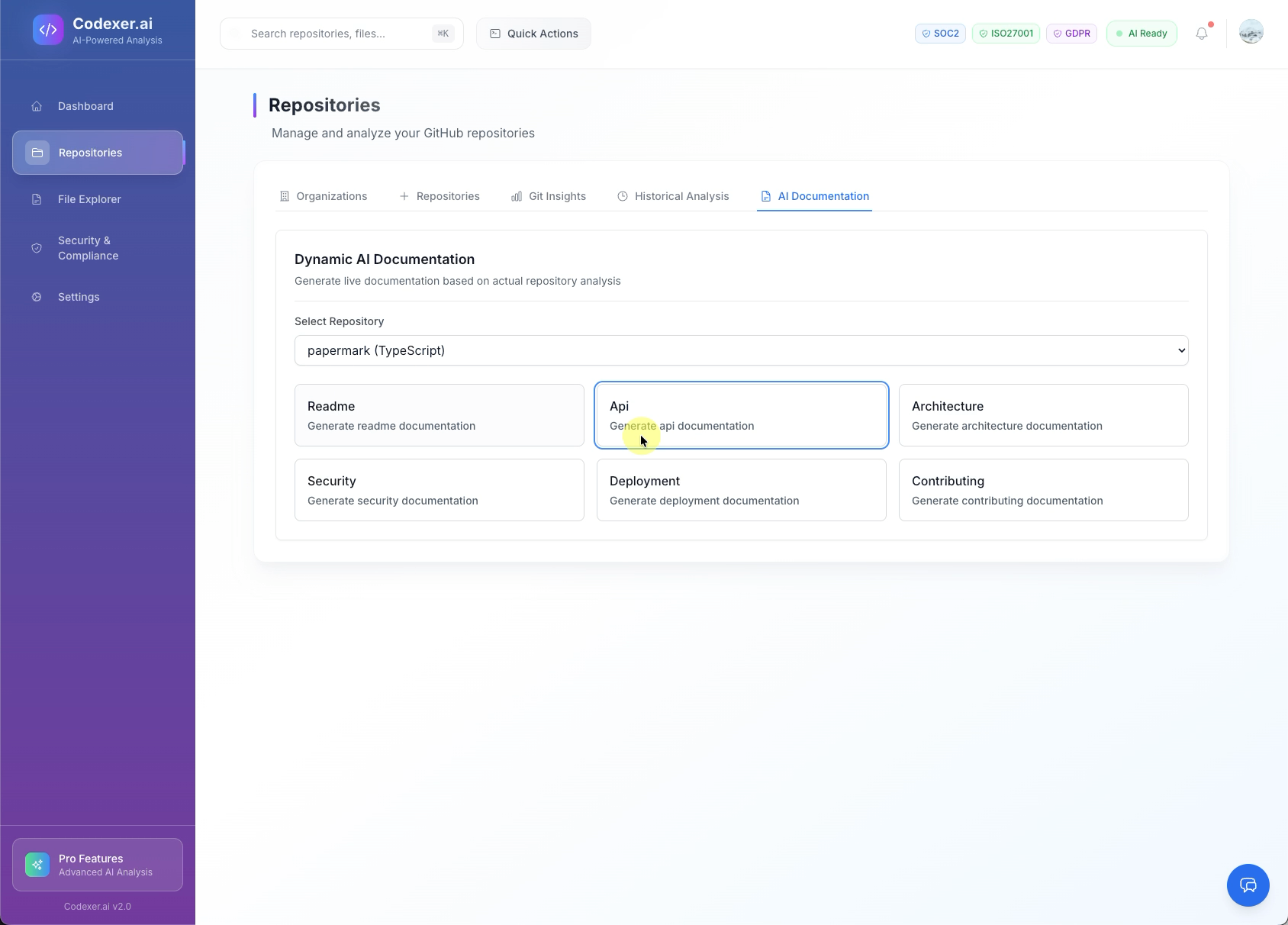 AI Documentation Generation